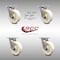 Service Caster 6 Inch Stainless Steel Nylon Swivel Caster Set with Roll Bearing and Swivel Lock SCC-SS30S620-NYR-BSL-4 - alternate 5